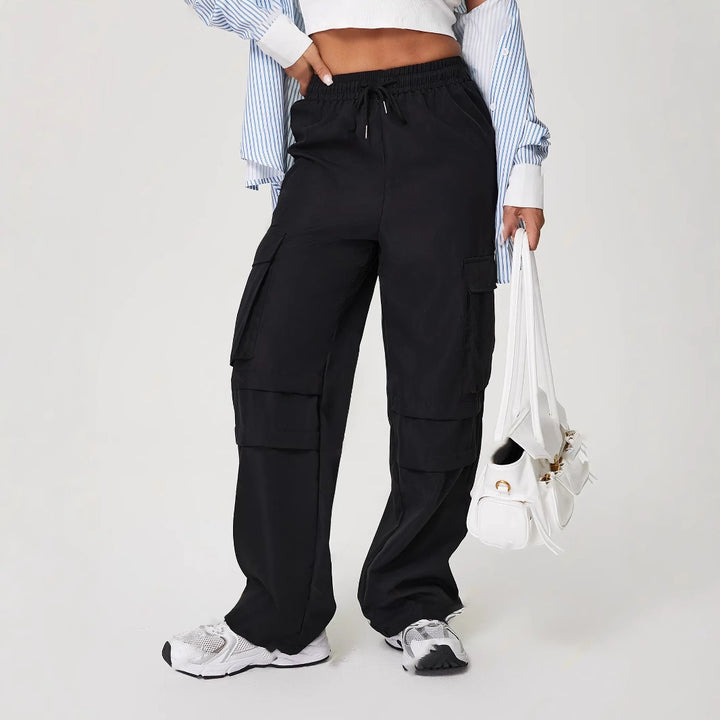 Damen Cargo-Hose mit elastischem Bund und praktischen Seitentaschen Drune