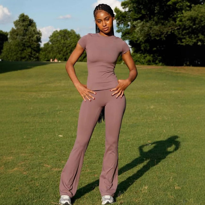 Damen Sportliches Yoga-Outfit Drune