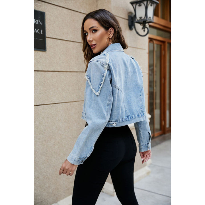Damen cropped Jeansjacke Drune