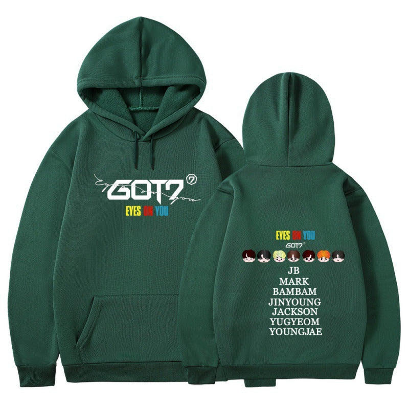 Damen Kapuzensweater mit einzigartigem GOT7 Design und bequemer Passform Drune