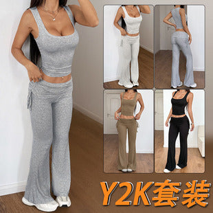 Damen angesagtes Sport- und Freizeit-Set mit weitem Schnitt Drune