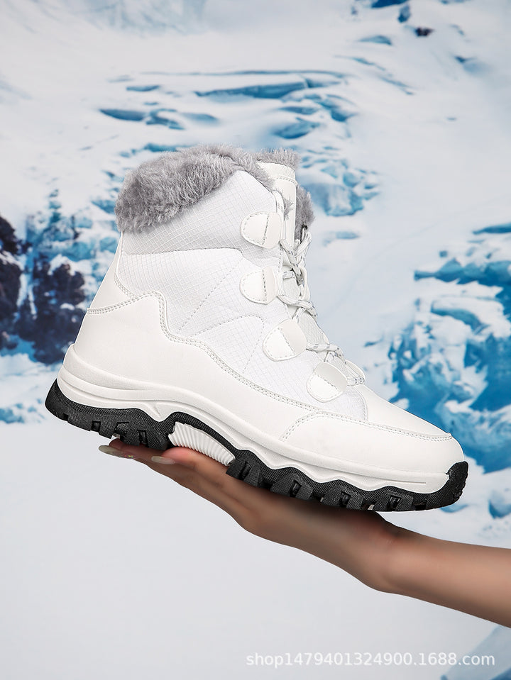 Damen Warme Winterstiefel mit isolierendem Fleece und rutschfester Sohle Drune