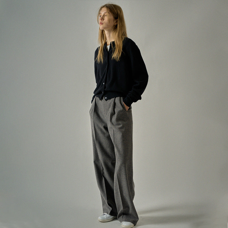 Damen elegante weite Anzughose Drune