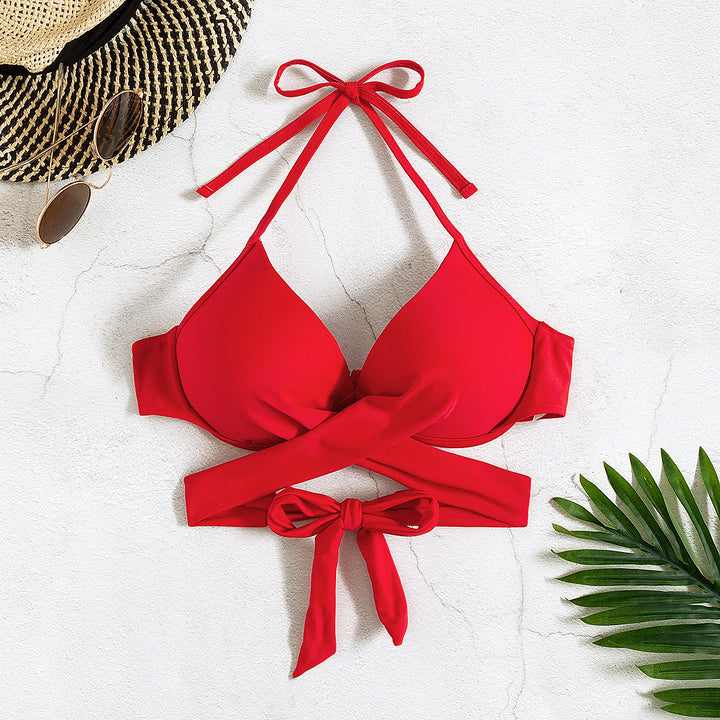 Damen Triangel-Bikini mit elegantem Wickeldesign Drune