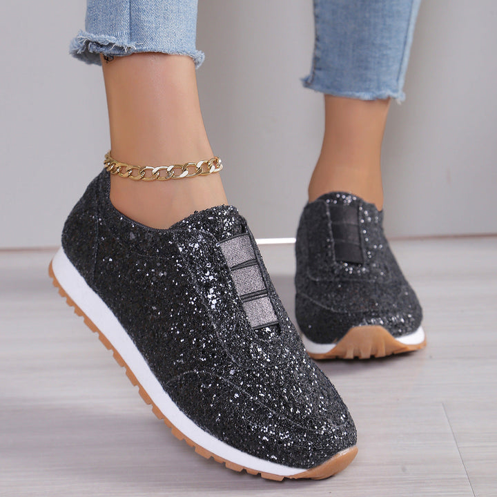 Damen Glitzernde Sneakers im sportlichen Design Drune