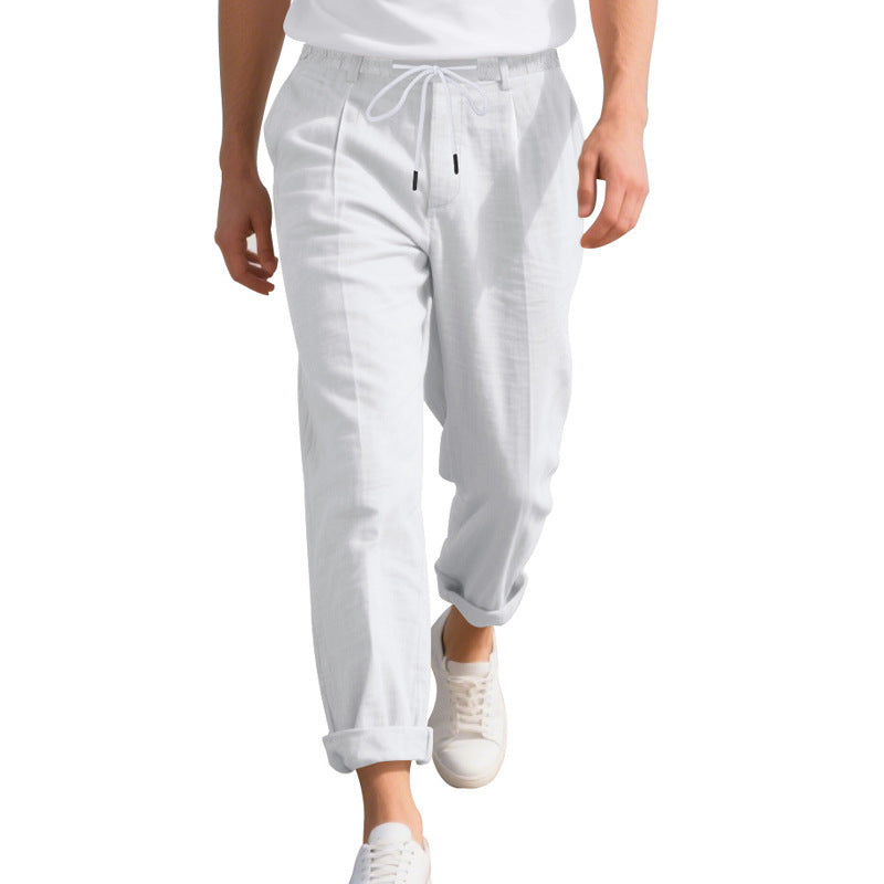 Herren Leichte Freizeithose mit elastischem Bund und seitlichem Kordelzug Drune