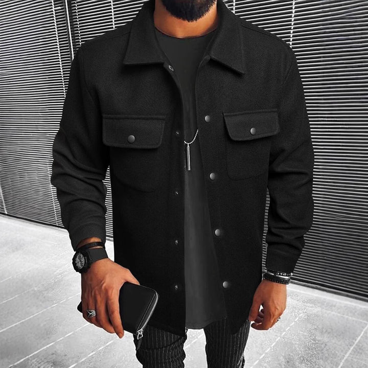 Herren Hemdjacke aus hochwertigem Wollmix Drune