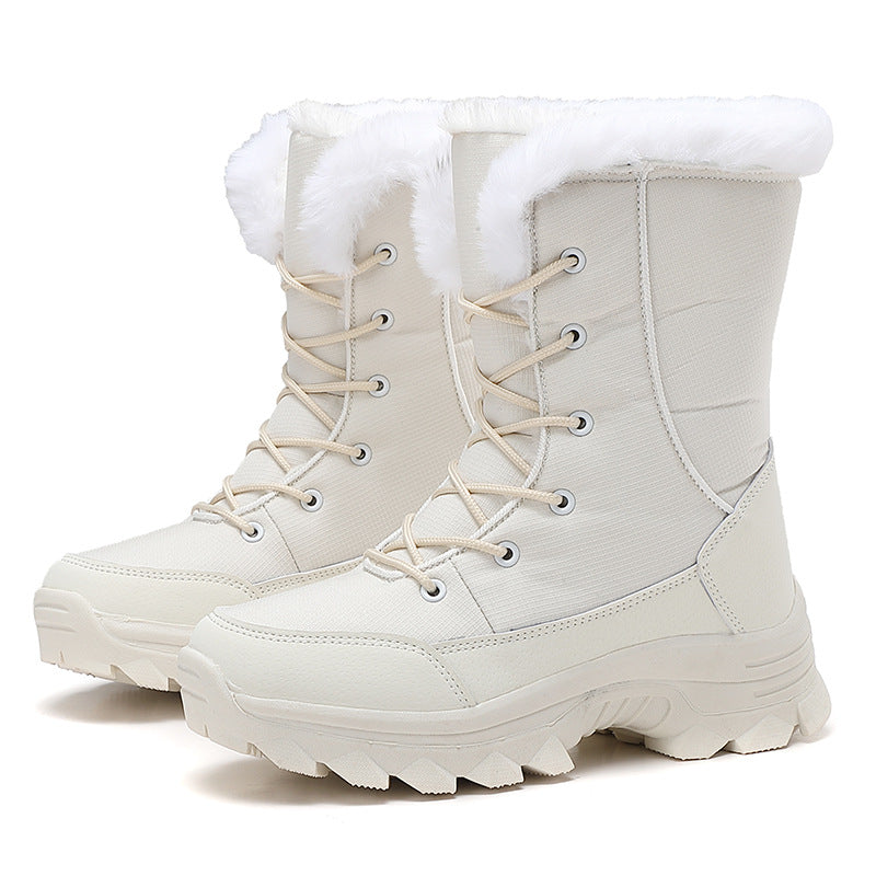 Damen Winterstiefel mit isolierendem Innenfutter und rutschfester Profilsohle Drune