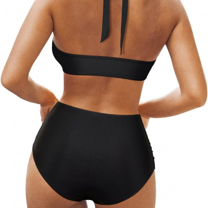 Damen Hochgeschnittener Bikini mit trendigem Transparent-Design Drune