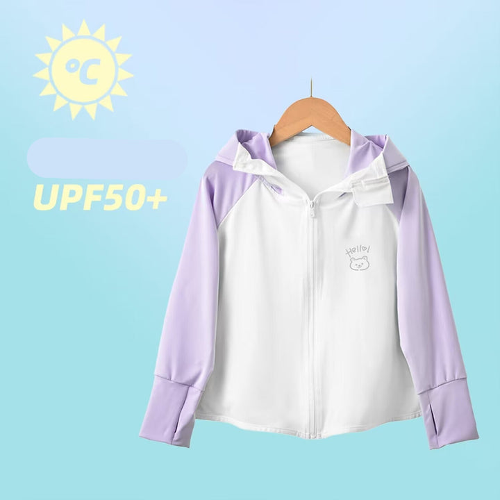 Jungen funktionale UV-Schutzjacke mit Kapuze Drune