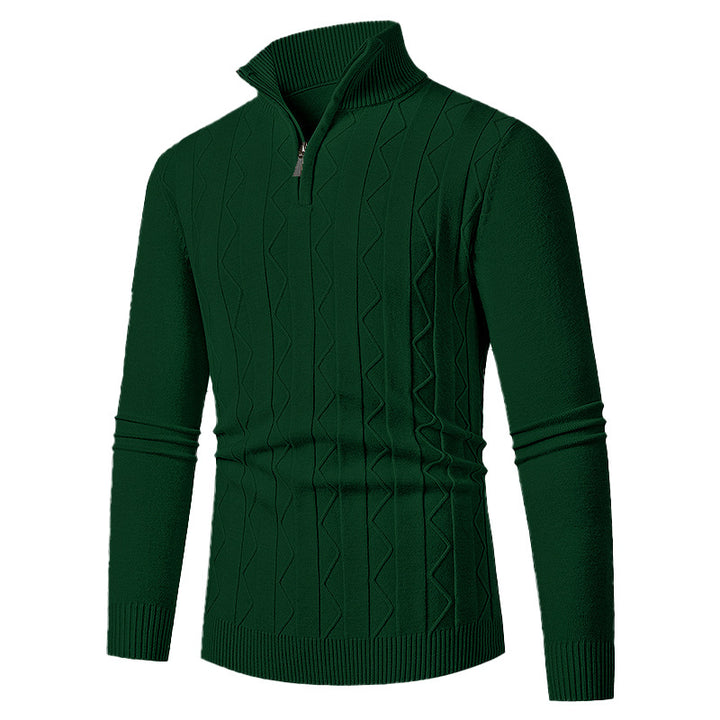 Herren eleganter Rollkragenpullover mit Strukturdesign Drune