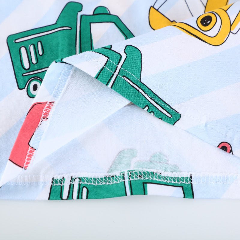 Jungen T-Shirt mit lebhaften Baufahrzeug-Motiven Drune