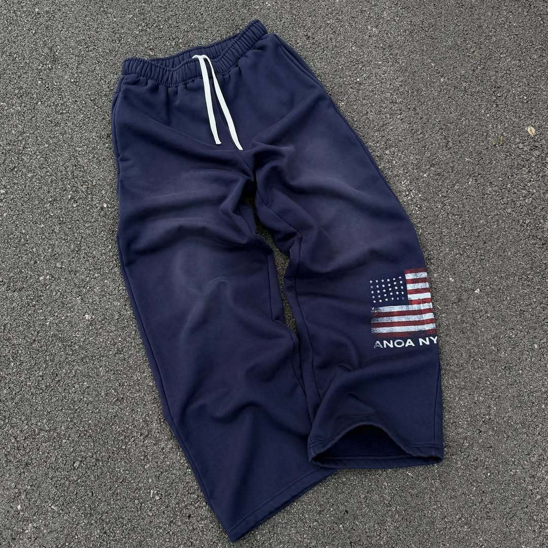 Damen bequeme Sweatpants mit elastischem Bund und seitlichen Eingrifftaschen Drune