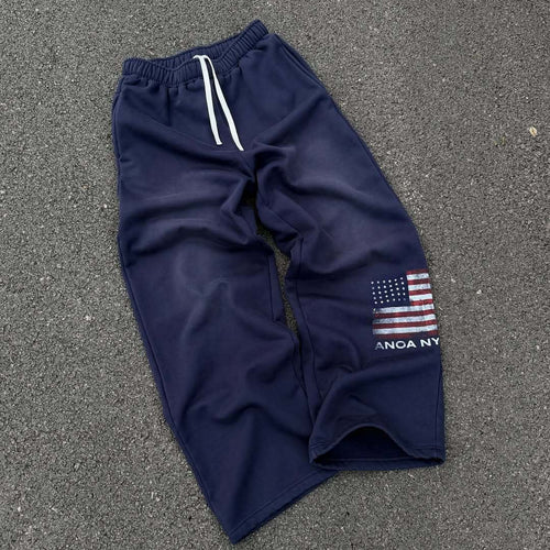 Damen bequeme Sweatpants mit elastischem Bund und seitlichen Eingrifftaschen Drune