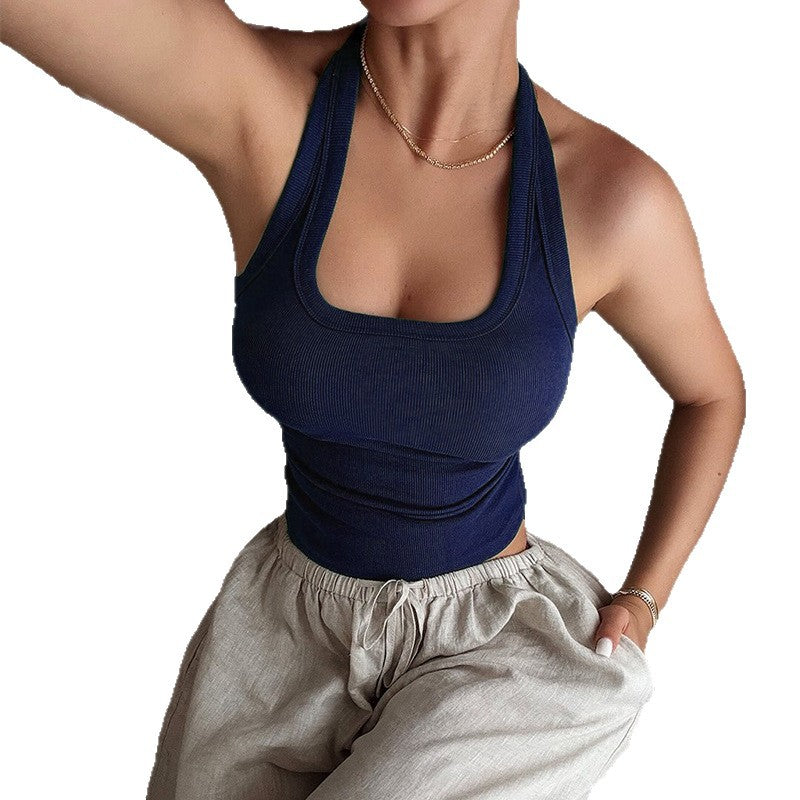 Damen Sportliches Tanktop mit rückenfreier Gestaltung Drune