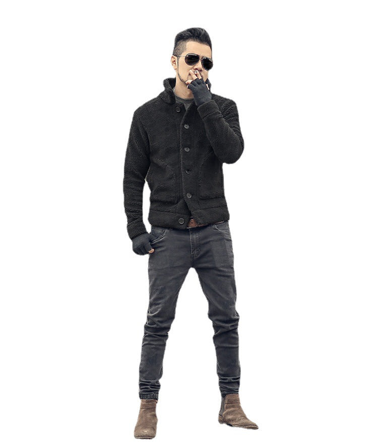 Herren gefütterte Thomaskapelle Jacke mit stilvollem Knopfverschluss und lässigem Design Drune