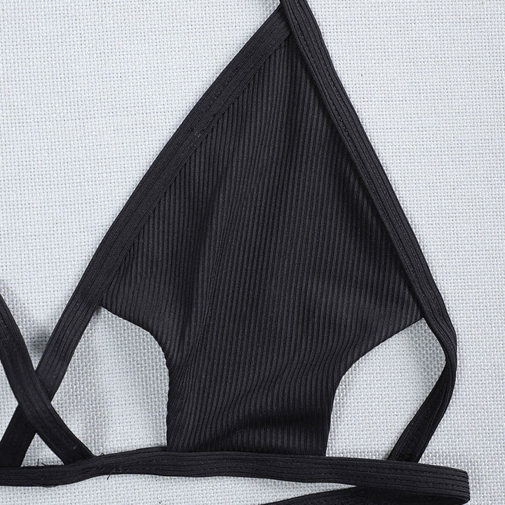 Damen Triangel-Bikini mit innovativem Schnitt und gekreuztem Design Drune