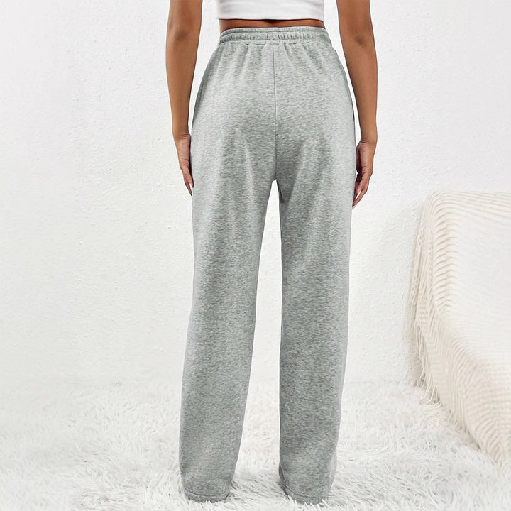 Damen lässige Plissee-Hose mit elastischem Bund Drune