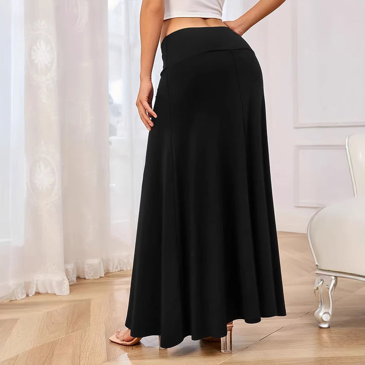 Damen Maxirock aus weichem Jersey mit elastischem Bund und fließendem Schnitt Drune