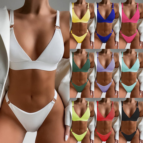 Damen Triangel-Bikini mit luxuriösen Ringdetails Drune