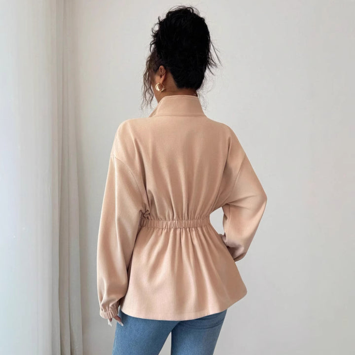 Damen Moderner Zip-Hoodie mit Taillierung Drune