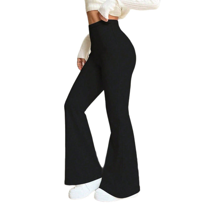 Damen Hohe Taille Flared Pants Drune