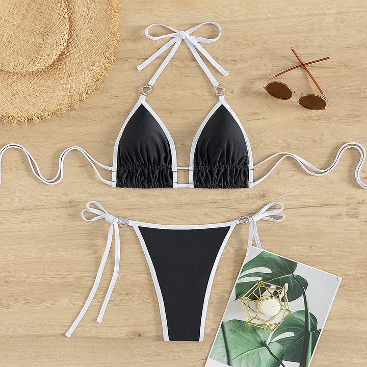 Damen Triangel-Bikini mit Charme-Detaillierung Drune