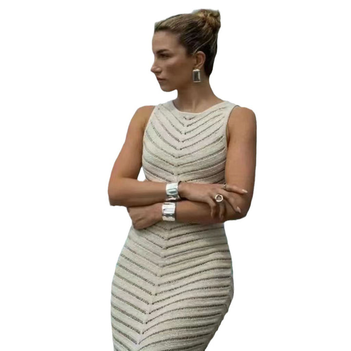 Damen Maxikleid mit elegantem Schnitt und raffinierten Rüschen Drune