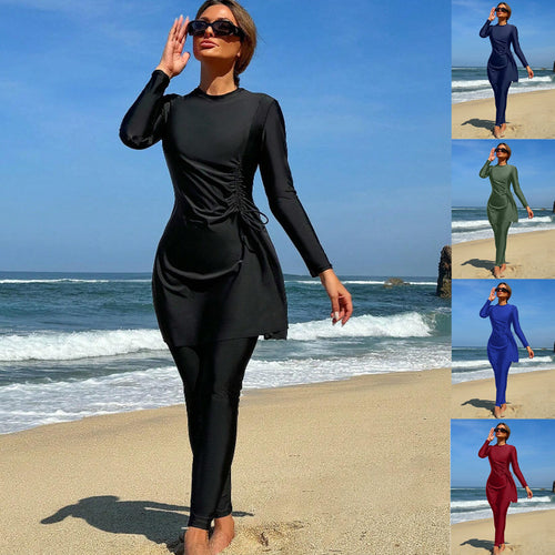 Damen Sportliches Strandoutfit mit modischem Wickel-Design Drune
