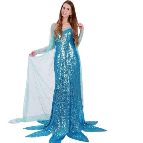 Damen Glitzerndes Meerjungfrauen-Kleid mit schimmerndem Überrock und herzförmigem Ausschnitt Drune