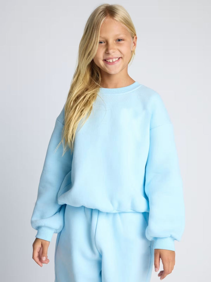 Damen lässiges Sweat-Set mit voluminösem Oberteil und bequemen Jogginghosen Drune