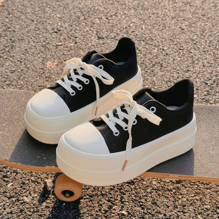Damen Plateau Sneakers mit modischem Design und bequemer Dämpfung Drune