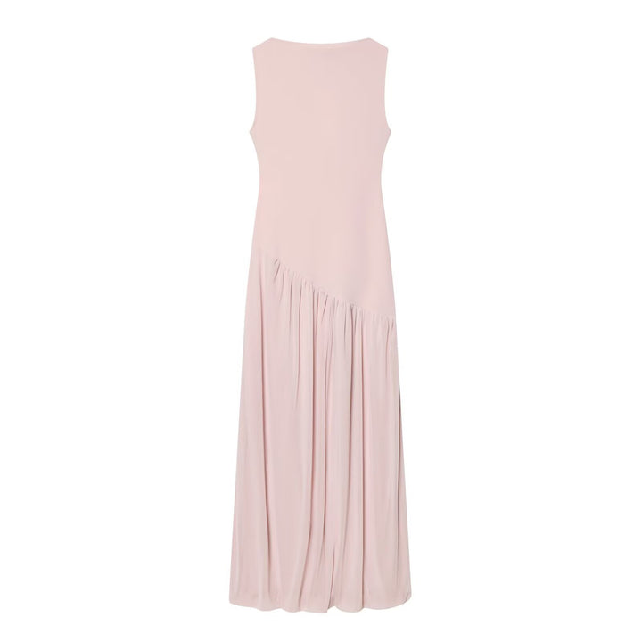 Damen Maxikleid mit elegantem Drapé und asymmetrischem Saum Drune