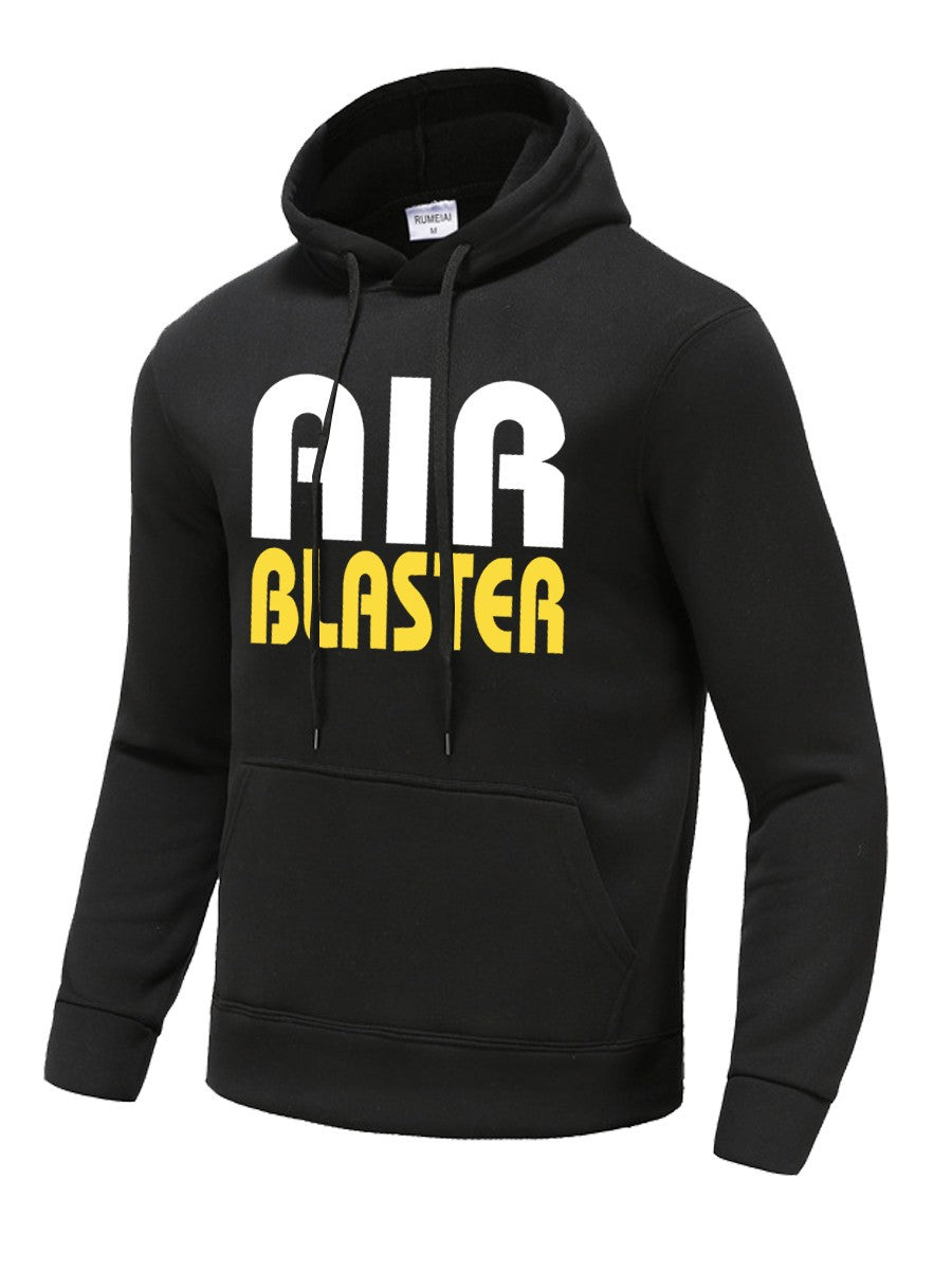 Herren Kapuzenpullover mit auffälligem Schriftzug und bequemer Passform Drune