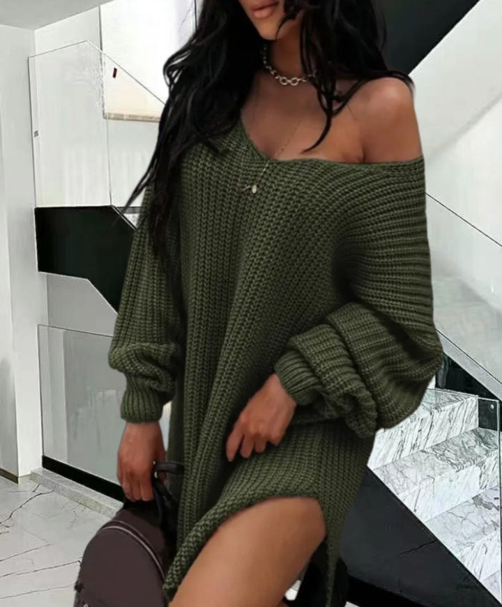 Damen Oversized Strickpullover im lässigen Design Drune
