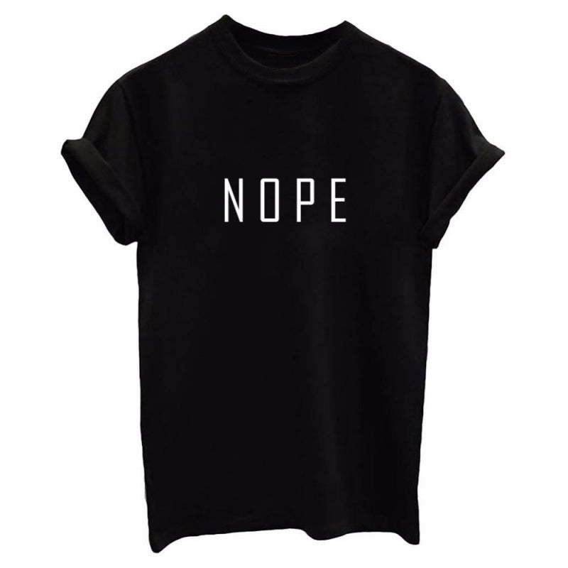 Damen T-Shirt mit modernem auffälligem Schriftzug Drune