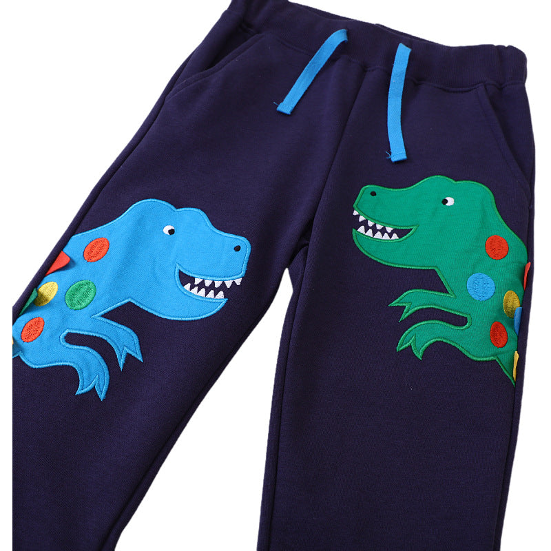 Jungen Sweatpants mit aufregendem Dinosaurier-Motiv Drune