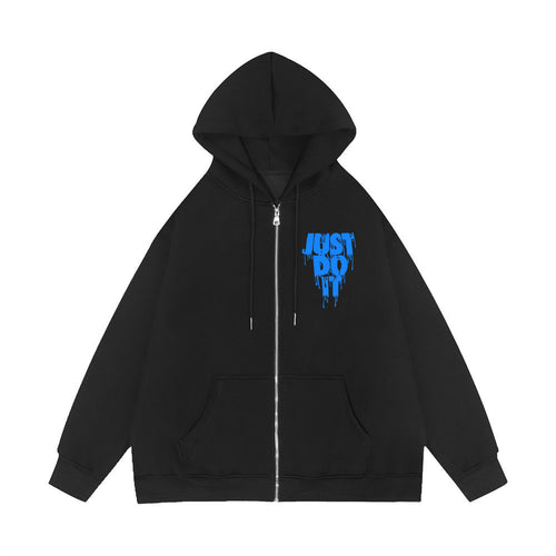 Damen lässige Kapuzenjacke mit auffälligem grafischen Druck Drune