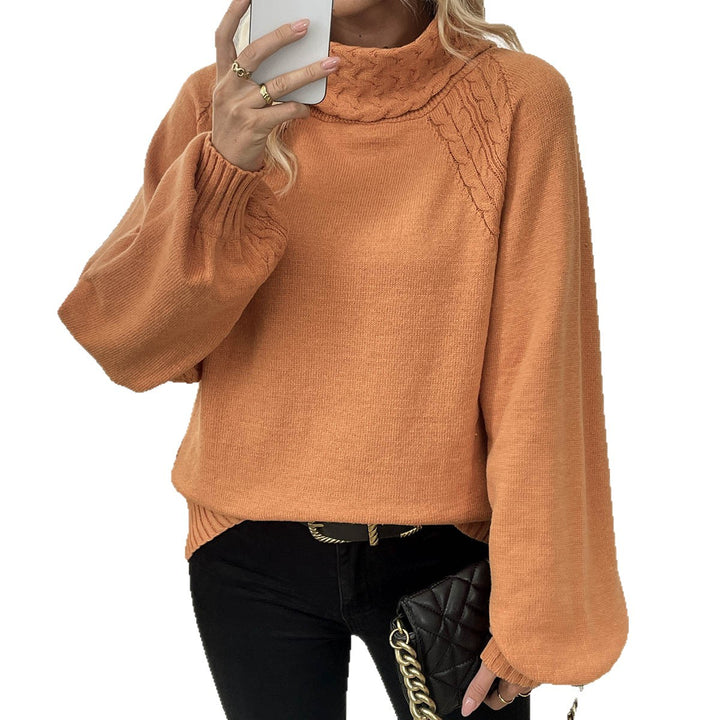 Damen Pullover mit rollkragen und strukturiertem Zopfdesign Drune