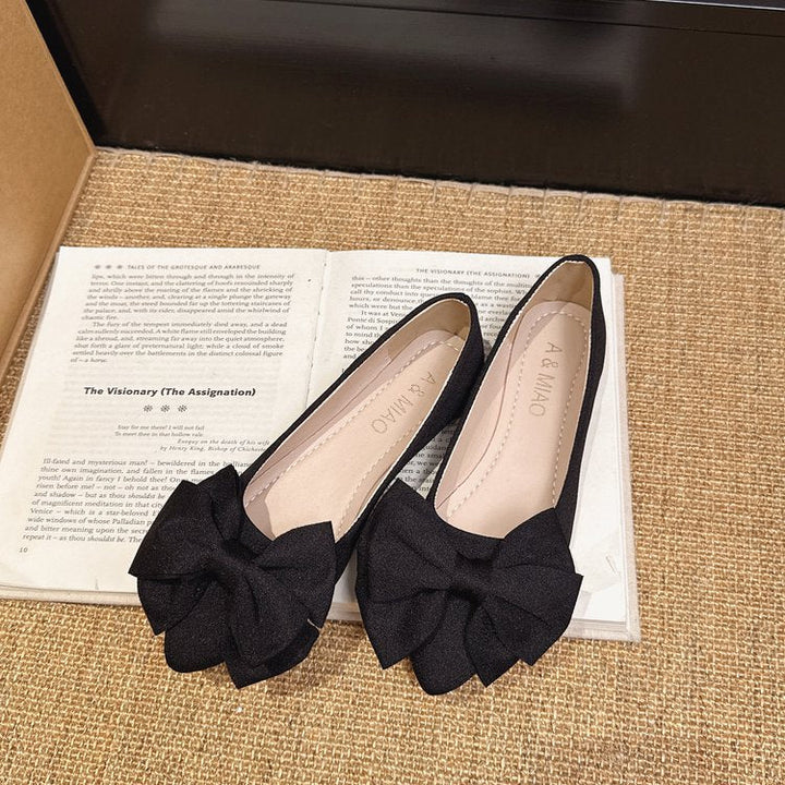 Damen Ballerinas mit dekorativer Schleifenapplikation Drune