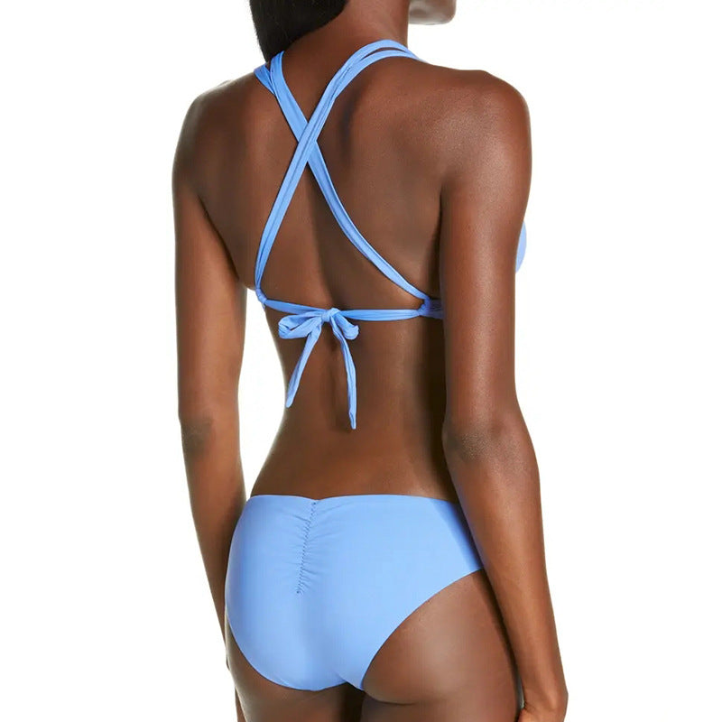 Damen Triangel-Bikini-Set mit verstellbaren Trägern und harmonischem Schnitt Drune