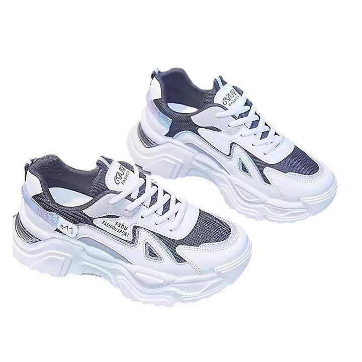 Damen Chunky Sneakers mit glänzenden Akzenten und auffälligem Design Drune