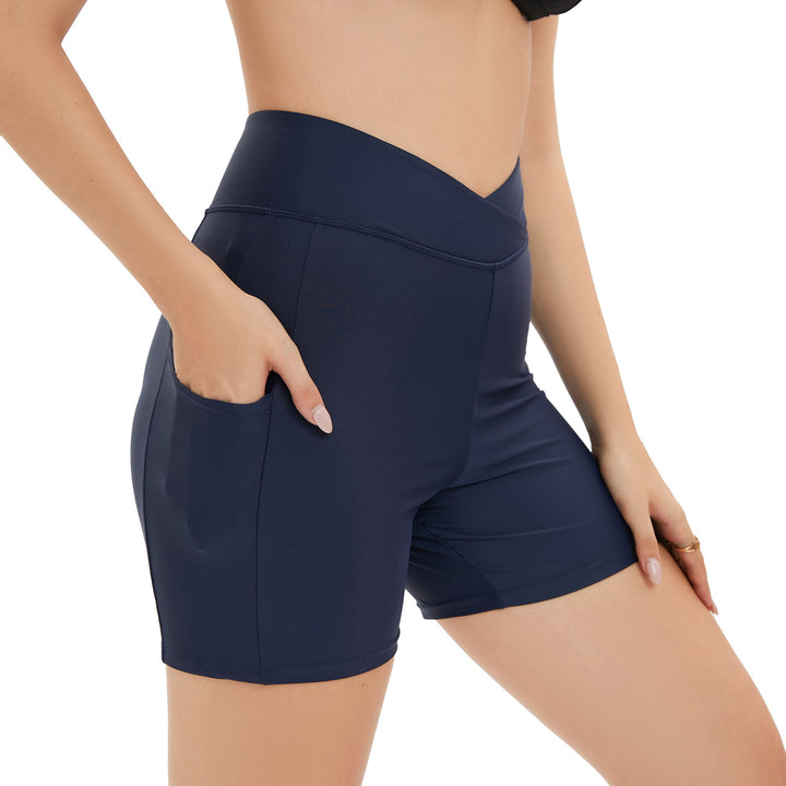 Damen Hochtaillierte Badeshorts mit innovativem Schnitt und figurformendem Design Drune