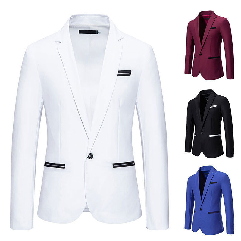 Herren eleganter Blazer mit modischem Schnitt und feinen Akzenten Drune