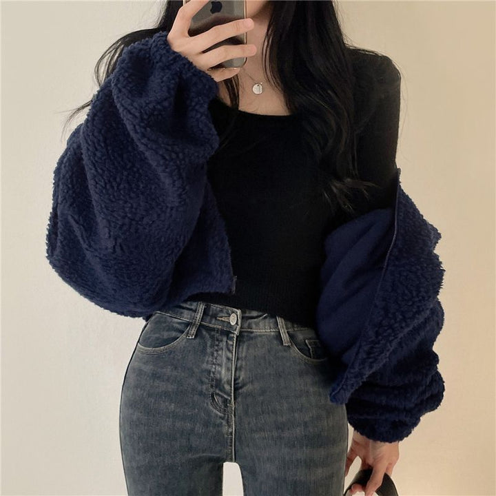 Damen Oversized Fleecejacke Drune