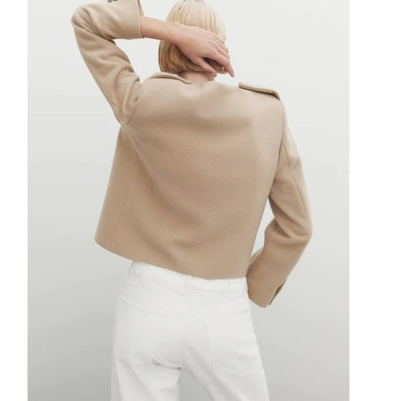 Damen Kurzjacke mit praktischen Taschen und eleganten Knopfdetails Drune