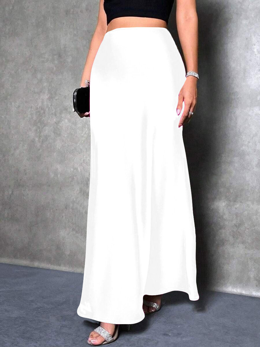 Damen Maxirock mit fließendem Schnitt und elegantem Fall Drune