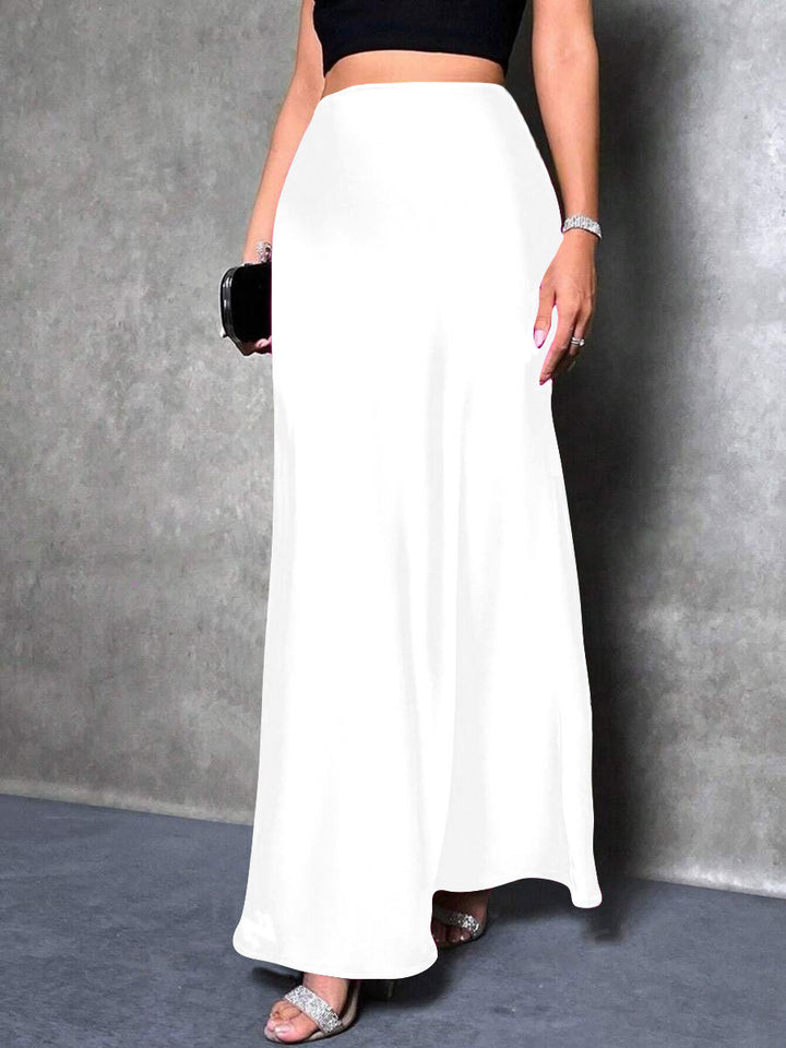 Damen Maxirock mit fließendem Schnitt und elegantem Fall Drune