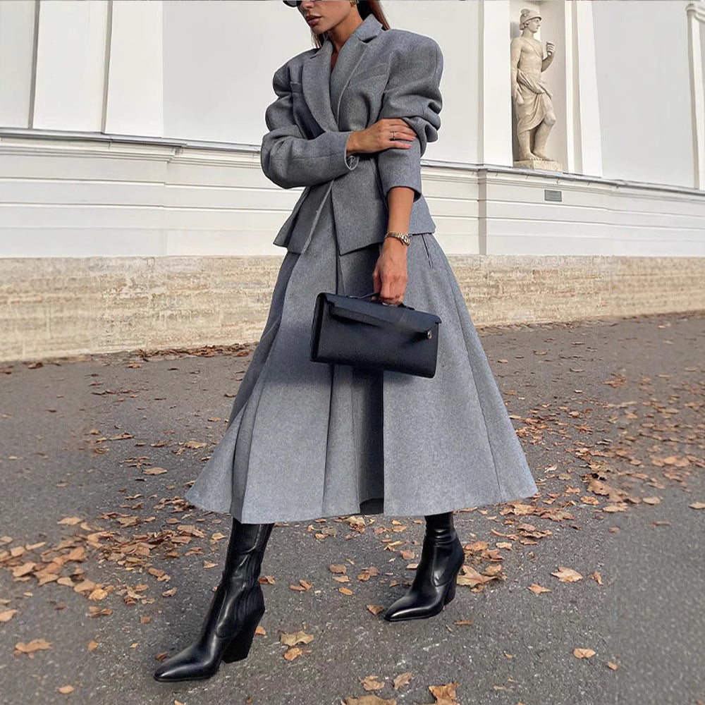 Damen Oversize Wollblazer im modernen Schnitt Drune
