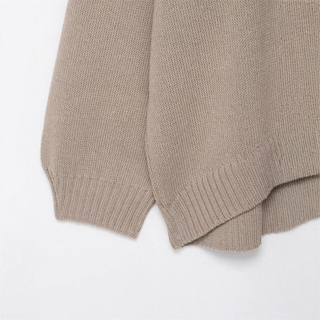 Damen gemütlicher Strickpullover Drune
